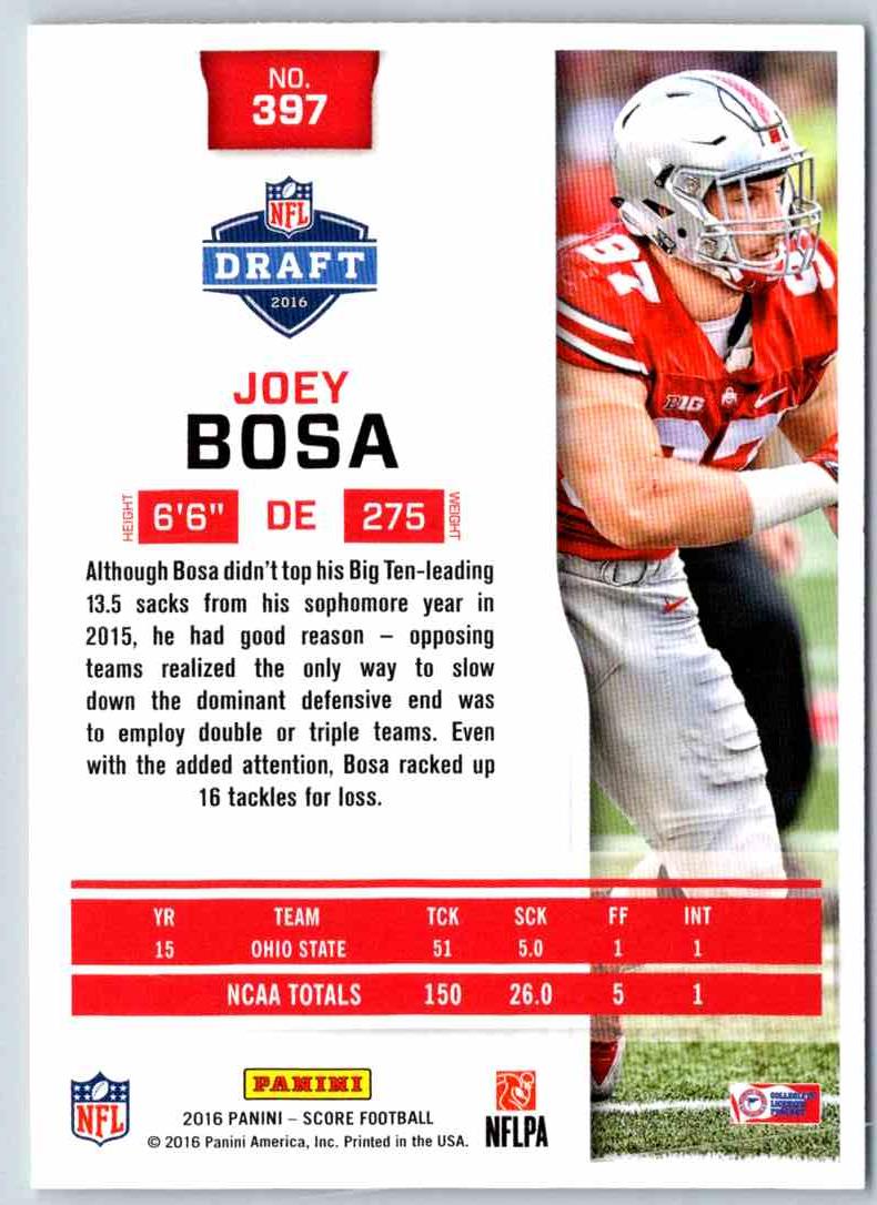 2016 Score Joey Bosa