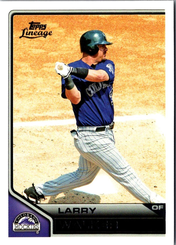 2011 Topps Lineage Larry Walker #19