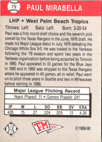 1989 T&M Senior League Paul Mirabella #79