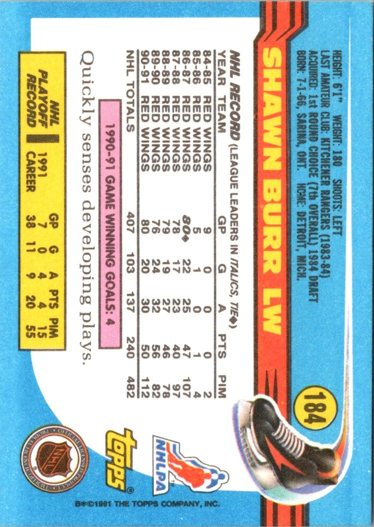 1991 Topps Shawn Burr