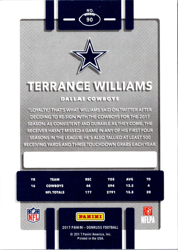 2017 Donruss Terrance Williams