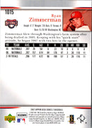2007 Upper Deck Ryan Zimmerman
