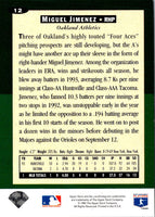 1994 Collector's Choice Miguel Jimenez #12