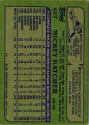 1982 Topps Mickey Hatcher
