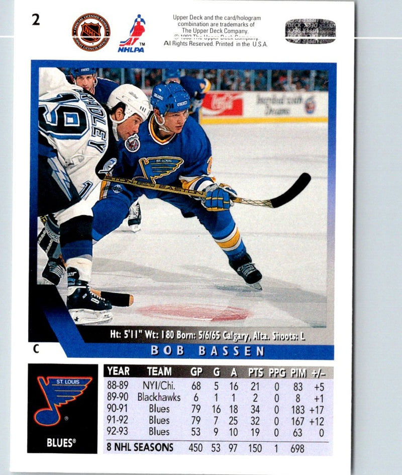 1993 Upper Deck Bob Bassen