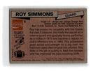 1981 Topps Coca-Cola New York Giants Roy Simmons