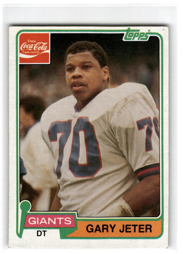 1981 Topps Coca-Cola New York Giants Gary Jeter #6