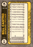 1981 Fleer Bill Castro #517