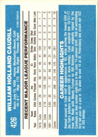 1982 Donruss Bill Caudill #426