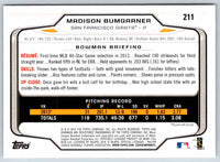 2014 Bowman Madison Bumgarner #211