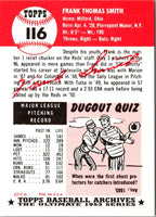1991 Topps Archives 1953 Frank Smith #116