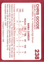 1989 Collegiate Collection Alabama Coke 580 Chris Goode #238