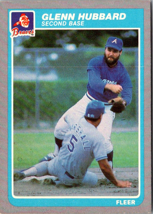 1985 Fleer Glenn Hubbard #329