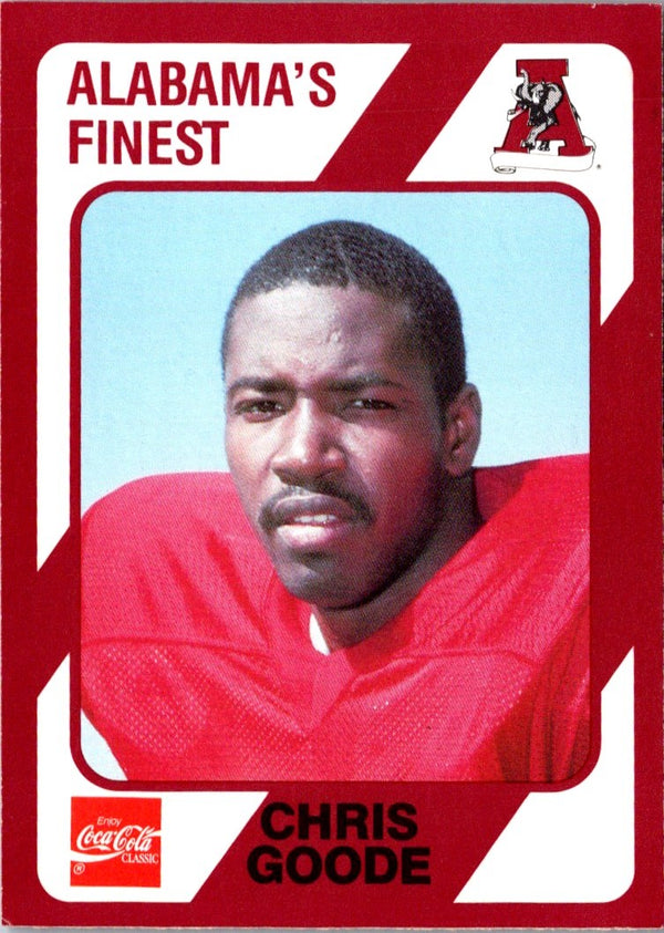 1989 Collegiate Collection Alabama Coke 580 Chris Goode #238