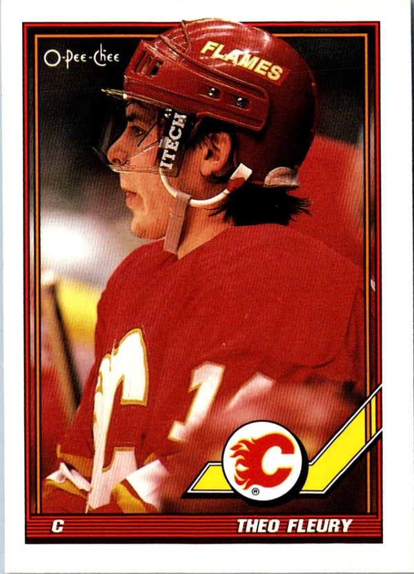 1991 O-Pee-Chee Theo Fleury #282