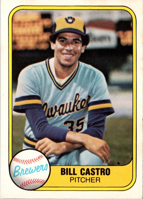 1981 Fleer Bill Castro #517