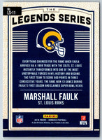 2018 Donruss The Legends Series Marshall Faulk #LS-11