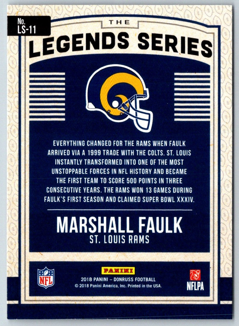 2018 Donruss The Legends Series Marshall Faulk