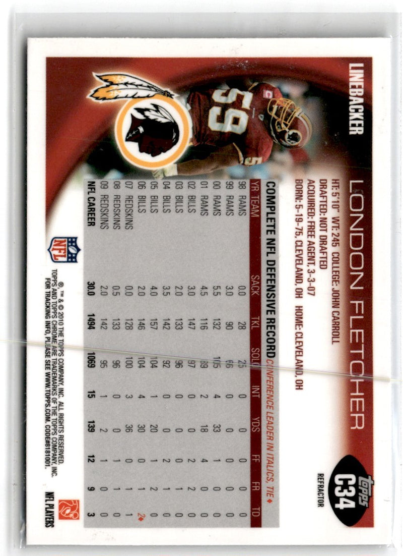 2010 Topps Chrome London Fletcher