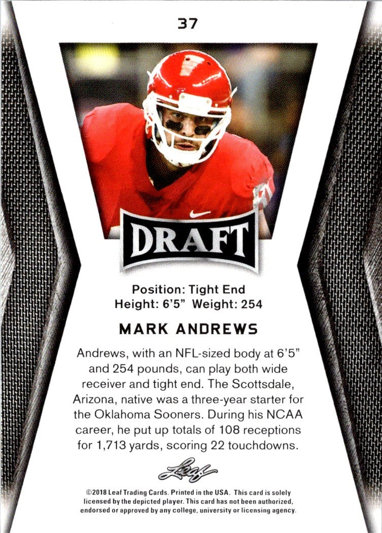 2018 Leaf Draft Mark Andrews