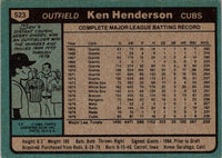 1980 Topps Ken Henderson #523