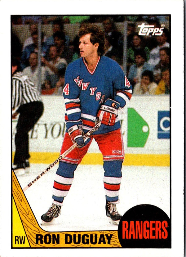 1987 Topps Ron Duguay #110