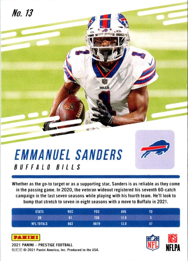 2020 Panini Emmanuel Sanders