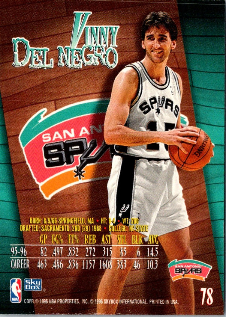 1996 SkyBox Z-Force Vinny Del Negro