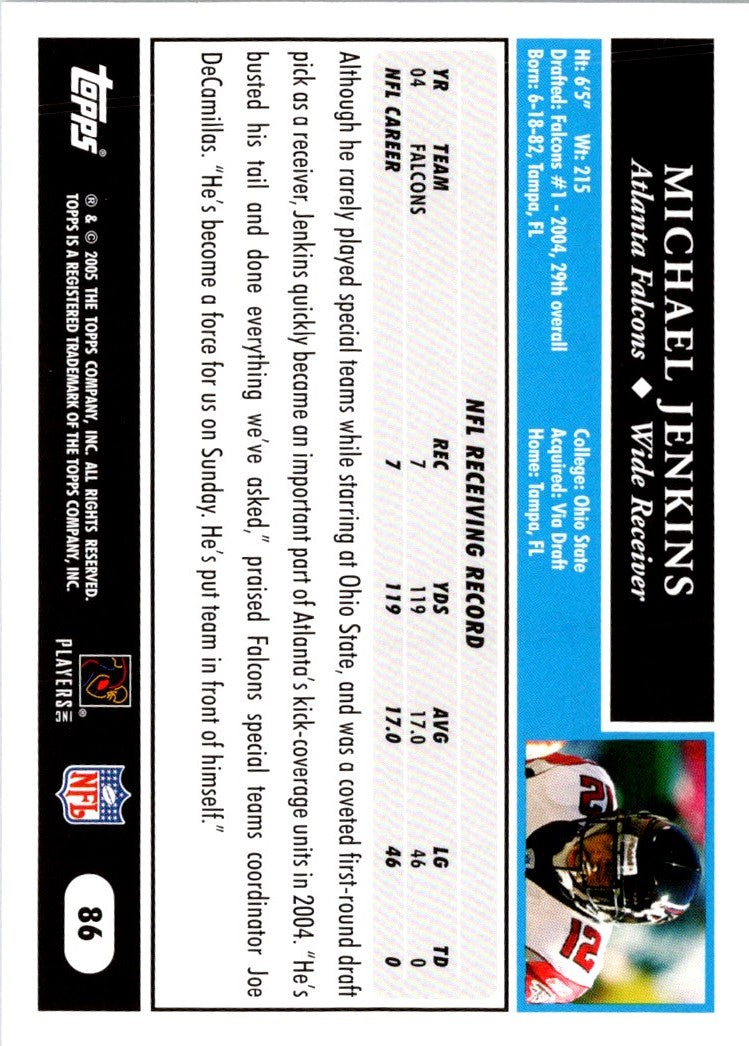 2005 Topps Michael Jenkins