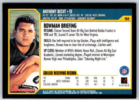 2000 Bowman Anthony Becht #184 Rookie
