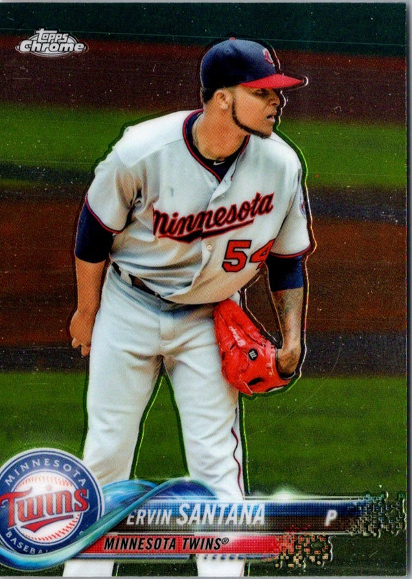 2018 Topps Chrome Ervin Santana #153