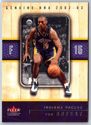 2002 Fleer Genuine Ron Artest #49