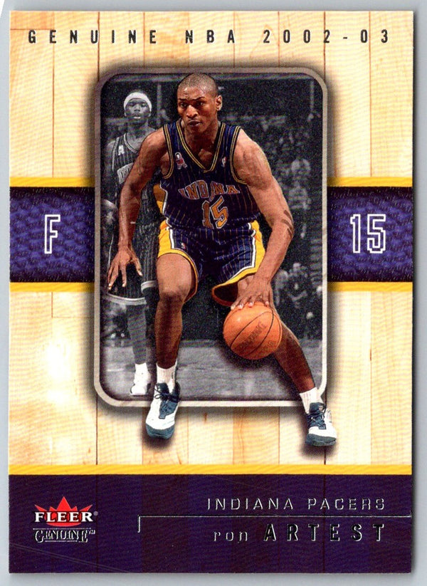 2002 Fleer Genuine Ron Artest #49