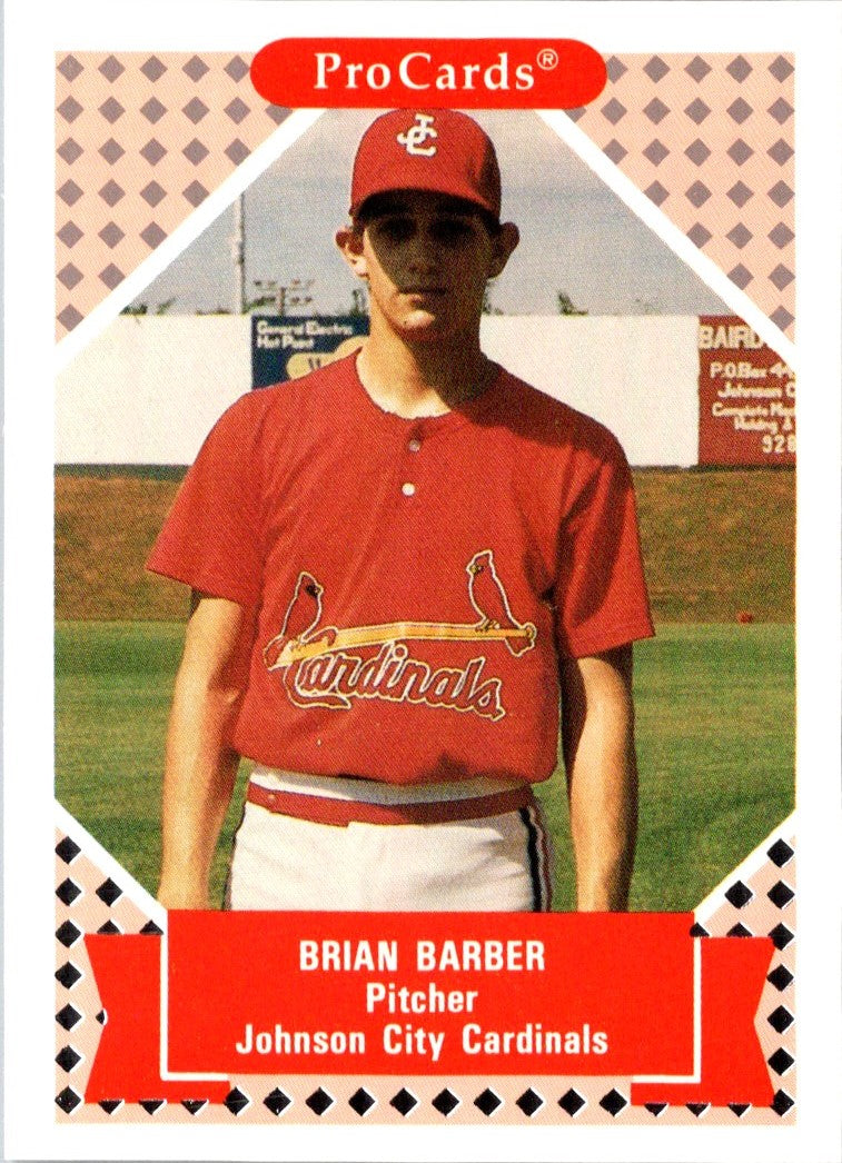 1991 ProCards Tomorrow's Heroes Brian Barber