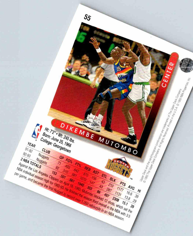 1994 Upper Deck Dikembe Mutombo