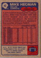 1985 Topps Mike Hegman #42 Rookie