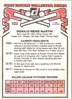 1981 Donruss Renie Martin #103