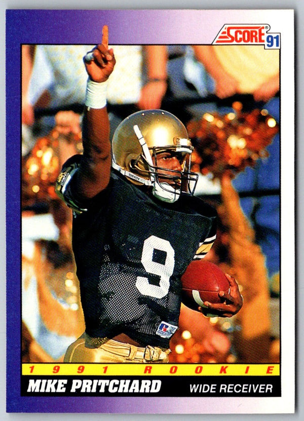 1991 Score Mike Pritchard #592 Rookie