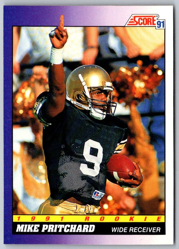 1991 Score Mike Pritchard #592 Rookie