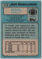 1988 Topps Jeff Donaldson #115 Rookie