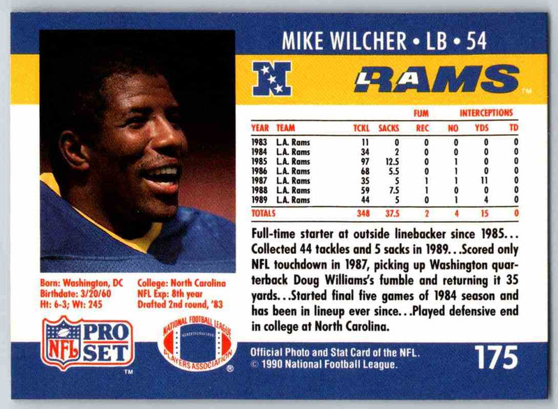 1990 Pro Set Mike Wilcher
