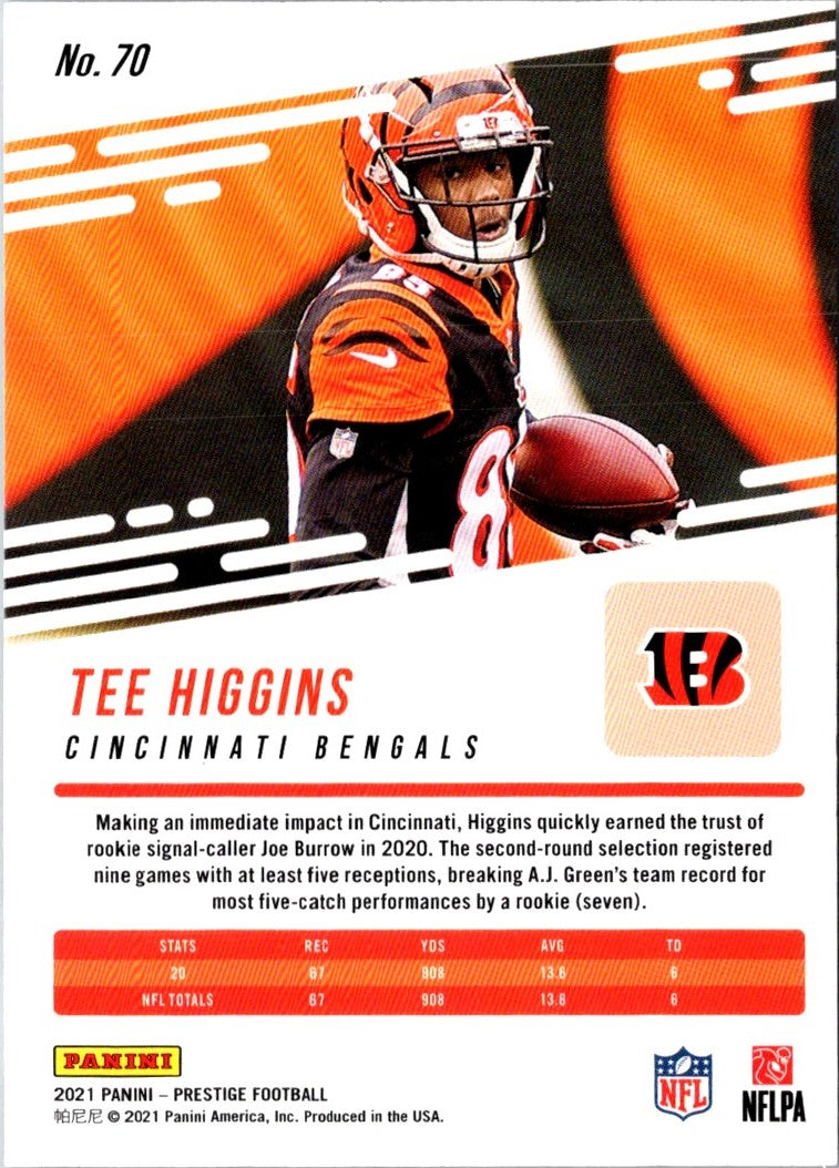 2021 Panini Prestige Tee Higgins