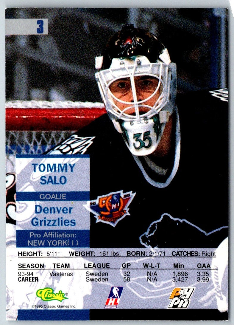1995 Classic Images Tommy Salo