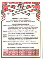 1981 Donruss Dave Chalk #101