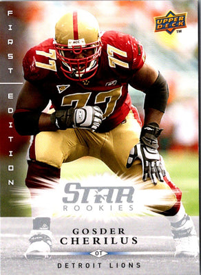 2008 Upper Deck First Edition Gosder Cherilus #165 Rookie