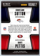 2018 Panini Contenders Round Numbers Courtland Sutton/Dante Pettis