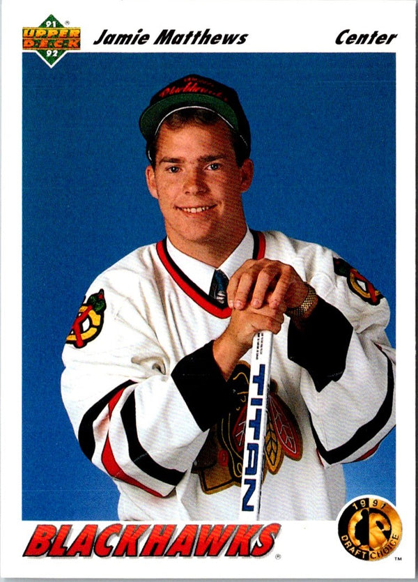 1991 Upper Deck Jamie Matthews #76 Rookie