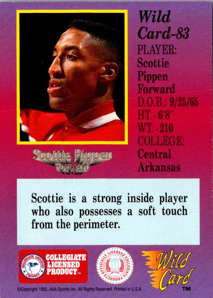 1991 Wild Card Scottie Pippen