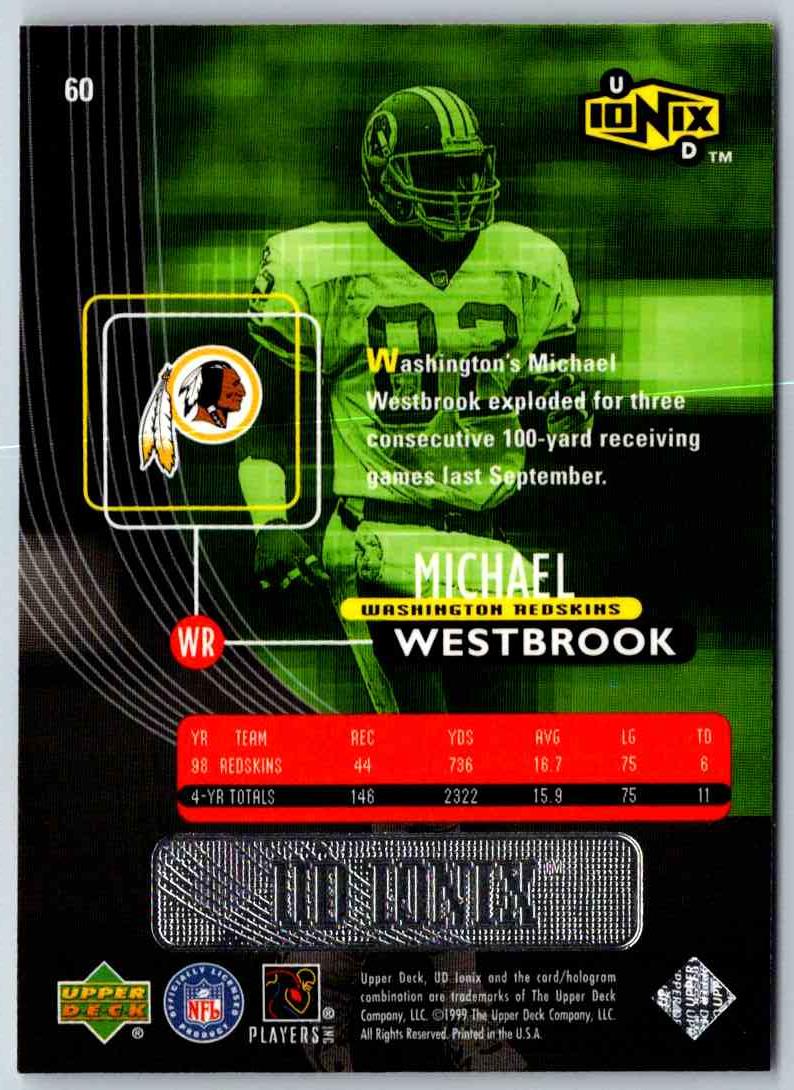 1999 Upper Deck Ionix Michael Westbrook