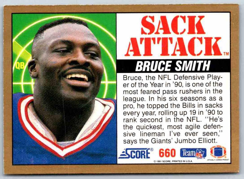 1991 Score Bruce Smith